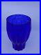 Kosta Boda Artist Collection G. Sahlin Signed Cobalt Blue Large Glass Vase 10