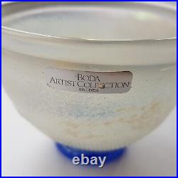 Kosta Boda Artist Collection art glass bowl hand blown by Bertil Vallien Sweden