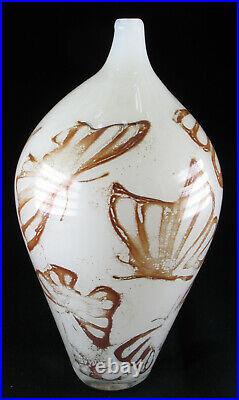 Kosta Boda, Artist's Choice Olle Brozen Glass, Vase Scandinavian art glass