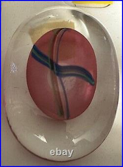 Kosta Boda Atelje Bertil Vallion Art Glass Paperweight Signed Beautiful