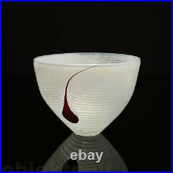 Kosta Boda Atelje Glass Bowl Design Bertil Vallien Scandinavian Art Glass 1980s