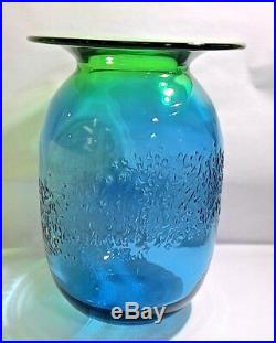 Kosta Boda Aurora Vase Blue/Green Medium