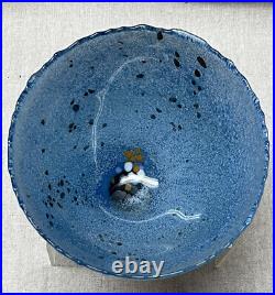Kosta Boda B Vallien Art Coll Bowl/Vase # 59609 Pale Blue