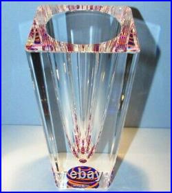 Kosta Boda B. Vallien Spectacular Heavy Vase Signed & Numbered Art Glass Crystal