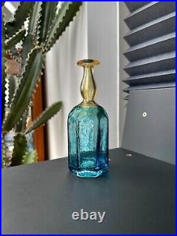 Kosta Boda Bertil Vallien Antikva Miniature Bottle Vase 15.5cm Signed #47834