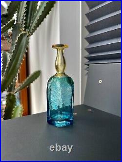 Kosta Boda Bertil Vallien Antikva Miniature Bottle Vase 15.5cm Signed #47834