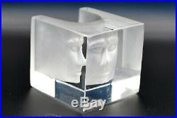 Kosta Boda. Bertil Vallien. Art Object Cube With Frosted Face