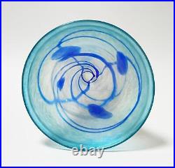 Kosta Boda Bertil Vallien Blue Galaxy Goblet Vase Artist Coll Swedish Art Glass