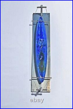 Kosta Boda Bertil Vallien Boat Crossing Sign & Num Lim Art Object 60 EX. NEW