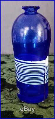 Kosta Boda Bertil Vallien Cobalt Glass ATELIER 5.5 Vase Signed & #'d ONE of 1