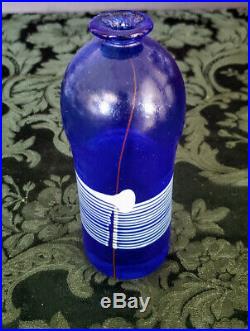 Kosta Boda Bertil Vallien Cobalt Glass ATELIER 5.5 Vase Signed & #'d ONE of 1