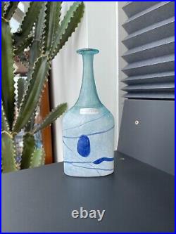 Kosta Boda Bertil Vallien Galaxy Bottle Vase 21cm 1981 Signed #48014