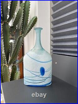 Kosta Boda Bertil Vallien Galaxy Bottle Vase 25cm 1980's Signed #48015