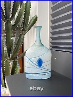 Kosta Boda Bertil Vallien Galaxy Bottle Vase 25cm 1980's Signed #48015