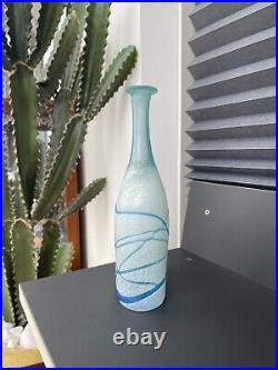 Kosta Boda Bertil Vallien Galaxy Bottle Vase 25cm 1980's Signed #48015