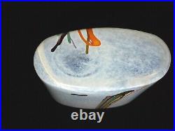 Kosta Boda Bertil Vallien Glass Vase Colourful Stripes 6 5/8 High