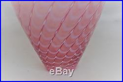 Kosta Boda Bertil Vallien. Large Vase Minos In Pink. 26 CM