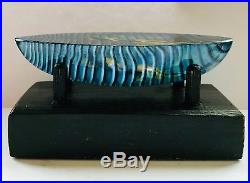 Kosta Boda Bertil Vallien Lovely Mini Boat Journey Glass Sculpture