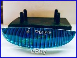 Kosta Boda Bertil Vallien Lovely Mini Boat Journey Glass Sculpture