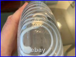 Kosta Boda Bertil Vallien Opalescent Striped Zebra Art Glass Vase 48471
