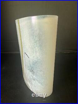 Kosta Boda Bertil Vallien Rainbow Glass Vase Sweden 6 ½ MCM