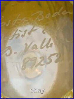 Kosta Boda Bertil Vallien Satellite Bottle Vase Signed