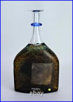 Kosta Boda Bertil Vallien Satellite Bottle Vase Vintage Glass