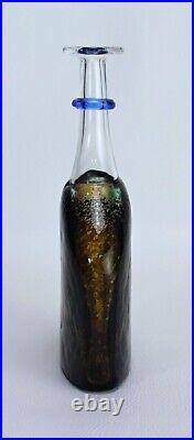 Kosta Boda Bertil Vallien Satellite Bottle Vase Vintage Glass