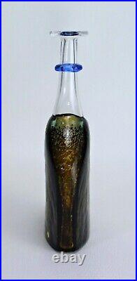 Kosta Boda Bertil Vallien Satellite Bottle Vase Vintage Glass