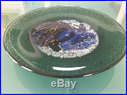 Kosta Boda Bertil Vallien Signed #79321 Art Glass Bowl Meteor Rare Look