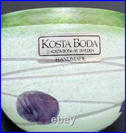 Kosta Boda Bertil Vallien Swedish Art Glass Miniature Galaxy Bowl Artist Coll