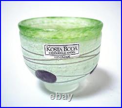 Kosta Boda Bertil Vallien Swedish Art Glass Miniature Galaxy Bowl Artist Coll