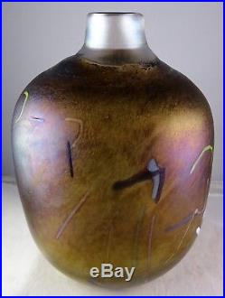 Kosta Boda Bertil Vallien Tornado Artist Coll. Swedish Modern Art Glass Vase