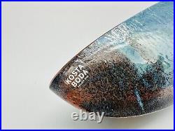 Kosta Boda Bertil Vallien boat SWEDISH ART GLASS SCULPTURE sign. U. Number u. Lim