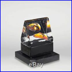 Kosta Boda Black Elements Glass Sculpture House of Mystery NEW Gift Box