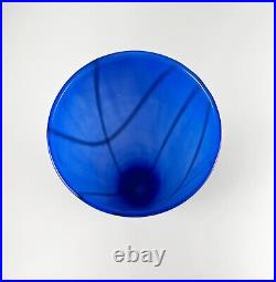 Kosta Boda Blue Black Woodlands Tall Glass Vase Anna Ehrner 40062