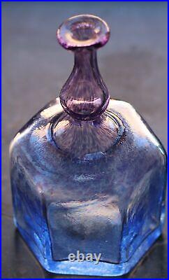 Kosta Boda Blue Glass Bowl Vase Anna Ehrner Scandinavian Design Swedish Glass