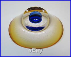 Kosta Boda Bowl Sweden Garan Warff Modern Art Glass Vision Bowl