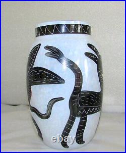 Kosta Boda Caramba Series 8 Vase By Ulrica Hydman-vallien 48733 Signed