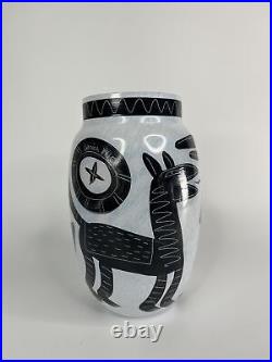 Kosta Boda Caramba Series 8 Vase By Ulrica Hydman-vallien Signed