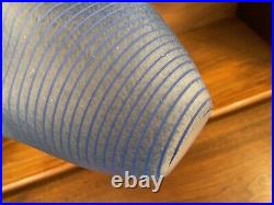 Kosta Boda'Carmen' Blue Frost 7.25 Art Glass Vase Ulrica Hydman