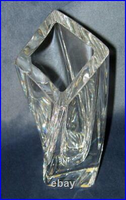 Kosta Boda Clear Glass Vase 8.5 T. Modern Elegant Design Signed 48923 with Tag
