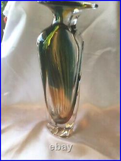 Kosta Boda Colorful Vase Hand Made and Signed In Sweden