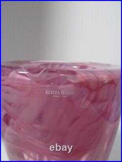 Kosta Boda Contrast Heavy Crystal Vase 7.5tall