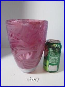 Kosta Boda Contrast Heavy Crystal Vase 7.5tall