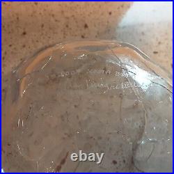 Kosta Boda Crackle Clear Bowl Signed Asa Jungnelius