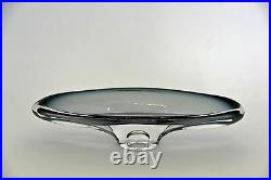 Kosta Boda, Dish, Bowl, unique, glass object, Göran Wärff, NEW, Sweden