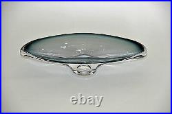 Kosta Boda, Dish, Bowl, unique, glass object, Göran Wärff, NEW, Sweden