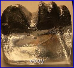 Kosta Boda ERIK HOGLUND. Original Blown ART Glass OBJECT FACE Paper Weight