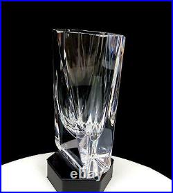 Kosta Boda Edenfalk Signed #y8773 Art Glass Heavy 7 3/8 Prism Vase 1950-1989